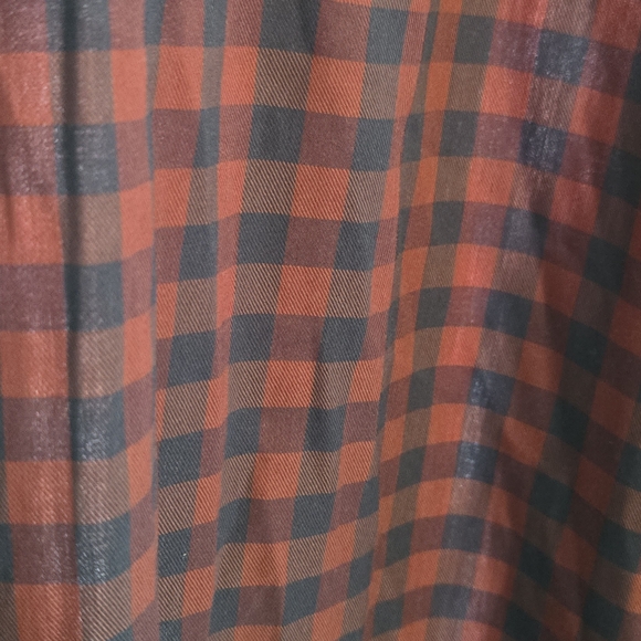 Duluth Trading Shirt Mens XL Tall, Red Blue Plaid Flannel, Button Down Untucked - Picture 14 of 14